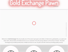 Tablet Screenshot of goldexchangepawn.com